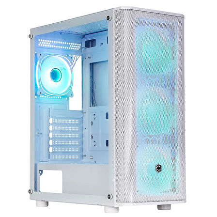 FRISBY CM-106 650W 80+ ARGB FAN MESH BEYAZ KASA