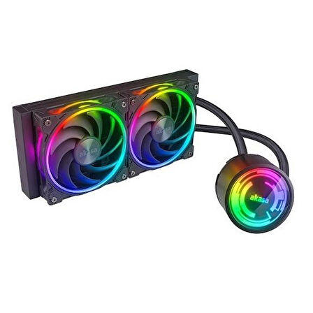 AKASA 240mm SOHO240 AK-LC4003HP01 RGB Sıvı Soğutmalı AM5-1700p İşlemci Fanı