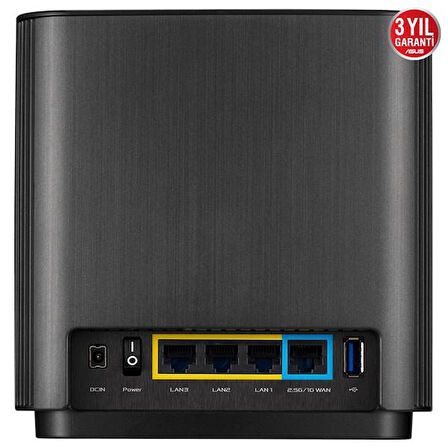 ASUS ZENWIFI AX XT8 AX6600 Dual Band EV Ofis Tipi Gaming Router 2-li paket