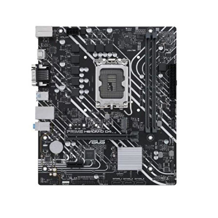 ASUS PRIME H610M-D D4 DDR4 M2 PCIe NVME HDMI PCIe 16X v4.0 1700p mATX Seri Port