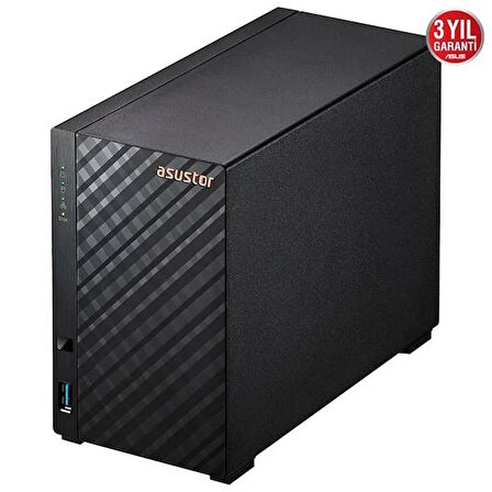 ASUSTOR AS1102T REALTEK QC 1 GB RAM- 2-diskli Nas Server (Disksiz)