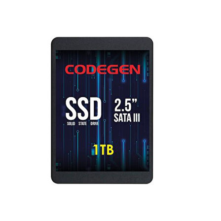 CODEGEN 1TB CDG-1TB-SSD25 560- 500MB/s SSD SATA-3 Disk