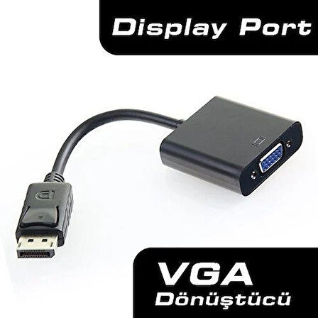 DARK DK-HD-ADPXVGA 0.15metre DP-VGA (D) Görüntü Adaptörü Siyah