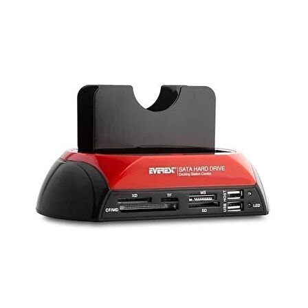 EVEREST 2.5,3.5" USB 2.0 HDC-385 Sata/Pata Harddisk Dock Siyah