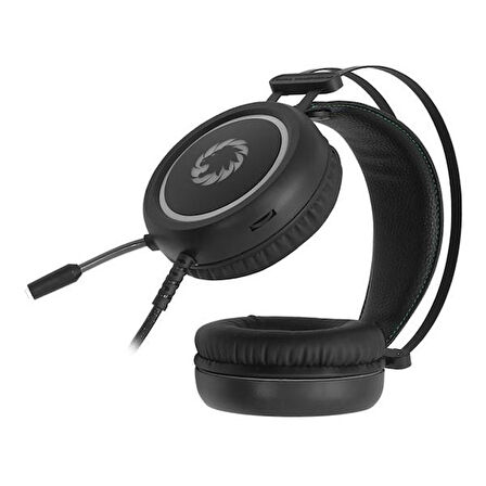 GAMEMAX HG3500 Stereo USB Led Aydınlatma Siyah Gaming Mikrofonlu Kulaklık