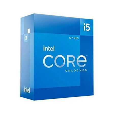 INTEL CORE i5 12400 18MB 6çekirdekli O/B UHD VGA 1700p 65w Kutulu+Fanlı