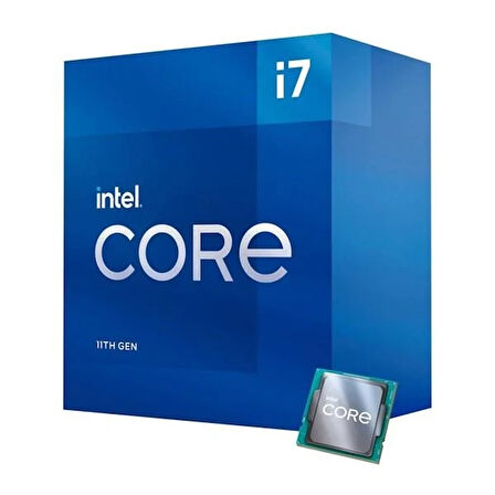 INTEL CORE i7 11700 16MB 8çekirdekli O/B UHD750 1200p v2 65w Kutulu+Fanlı