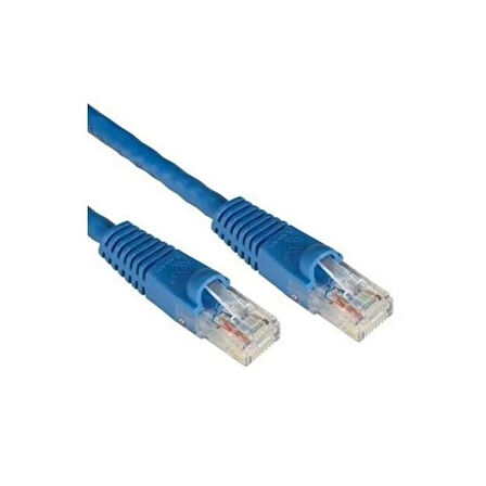 ODS 0.2m CAT6 Utp LSZH Saf Bakır Mavi Patch Kablo