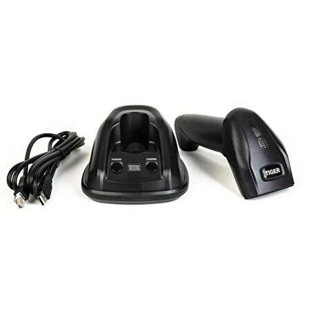 PERKON (TIGER) 1D Laser CS95 Wlan (Kablosuz) El Tipi Barkod Okuyucu Ayaklı 300metre mesafeye kadar