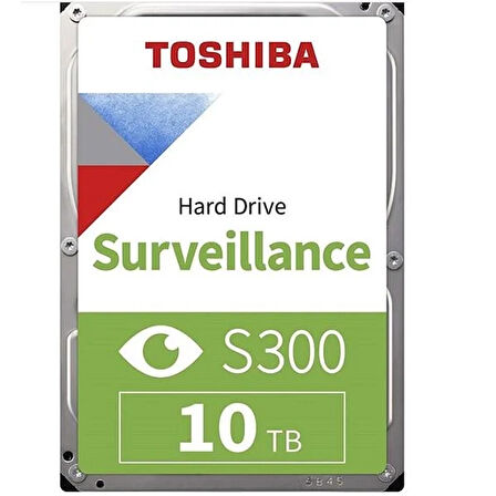 TOSHIBA 3.5" 10TB S300 HDWT31AUZSVA 7200 RPM 256MB SATA-3 Güvenlik Diski