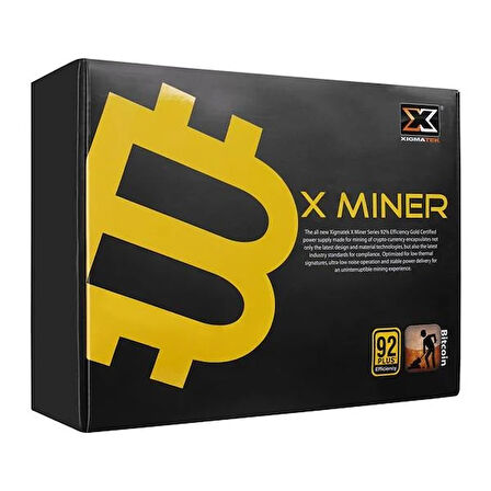 XIGMATEK 1800W 92  MINER BT-1800W EN9757 X 14CM FANLI MINING POWER SUPPLY