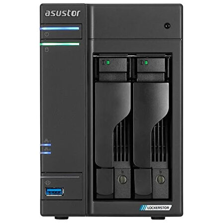 ASUSTOR AS6702T-4GB CELERON QC N5105 4GB RAM-2-diskli Nas Server (Disksiz)