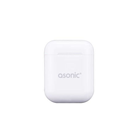 Asonic AS-TWS130 Beyaz Mobil Telefon Uyumlu Bluetooth TWS AirPods Mikrofonlu Kulaklık