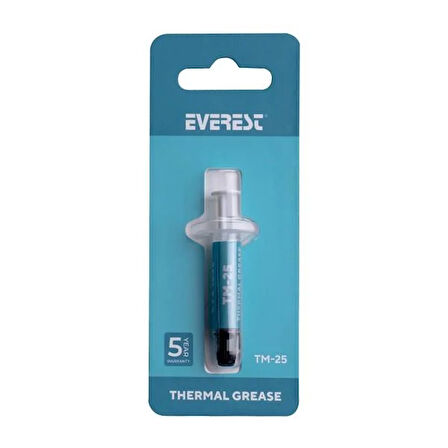 Everest TM-25 Gri 0.5g 13.4w/m.K Yüksek Performans Termal Macun