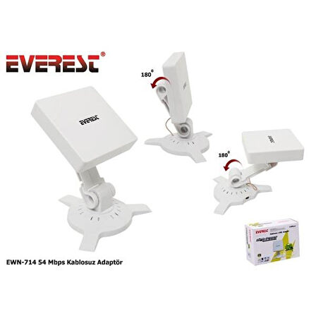 Everest EWN-714 54Mbps Kablosuz Adaptör