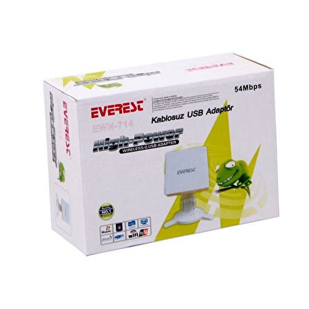 Everest EWN-714 54Mbps Kablosuz Adaptör