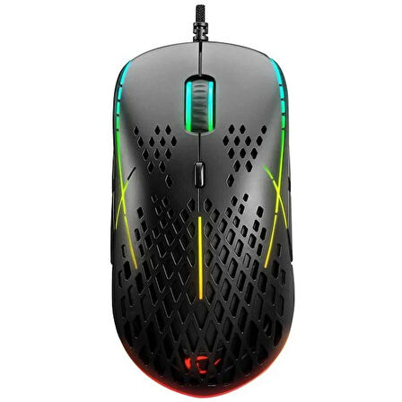 Rampage SMX-R111 DEFILADE 12400dpi RGB Işıklı Super Light Makrolu Gaming Oyuncu Mouse