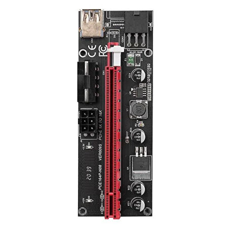 S-link SL-XE19 PCI-E 1x to 16x Sata 6pin Bitcoin Riser Versiyon 09S Ekran Kartı Yükseltici