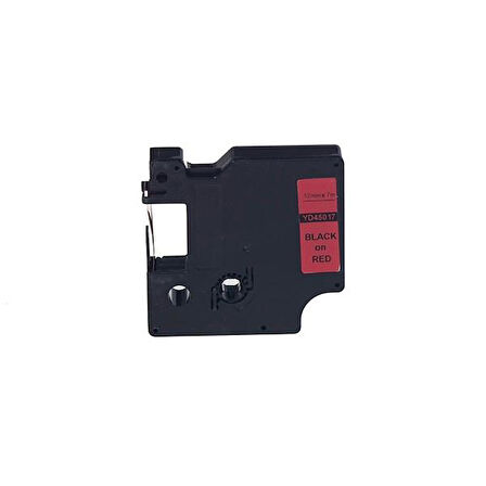 Prıntpen Dymo D1 45017 Kırmızı Etıkete Sıyah (12Mm X 7M)