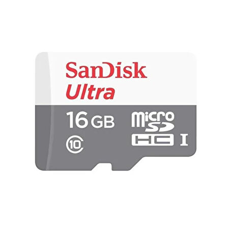 Sandısk 16Gb Ultra Msdhc 80Mb/S Class 10 Uhs-I Micro Sd Kart