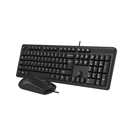 A4 TECH Q TRK KK-3330 Multimedya Siyah Q Klavye+Mouse Set