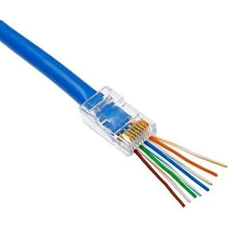 Ods C6erj45t 8P/8C Ez-Plug Yeni Nesil Cat6 Rj45 Konnektör 100'Lü