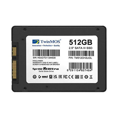 TWINMOS 512GB TM512GH2UGL 580-550MB/s SATA-3 SSD DİSK