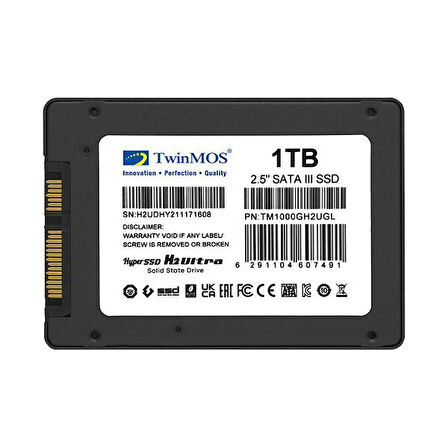 TWINMOS 1TB TM1000GH2UGL 580-550MB/s SATA-3 SSD DİSK