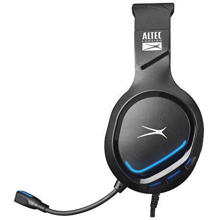 Altec Lansing ALGH9603 Siyah PS4/XBOX/Mobil Uyumlu USB 3.5mm Mavi Ledli Gaming Mikrofonlu Kulaklık