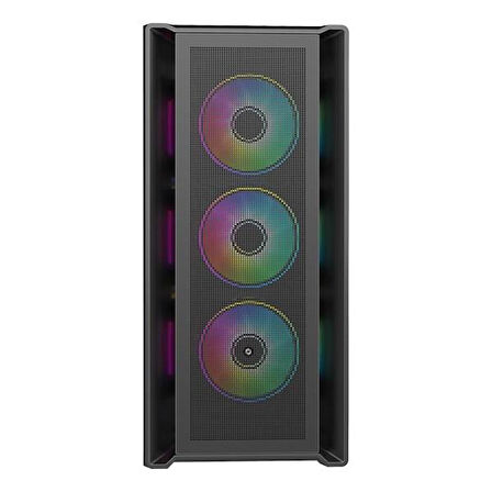 FRISBY 850W 80+ FC-9445G 4-RGB FANLI GAMING MID-TOWER PC KASASI