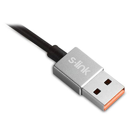 S-link Swapp SW-EHT36M 2 USB, 3.1A Metal Ev Sarj Cihazı ve Type-C Data + Sarj Kablosu