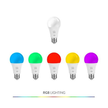 S-Link Swapp SL-RGB9 Smart/Akıllı RGB Lamba/Ampul 9W 50Hz 800lm Wifi TUYA Destekli