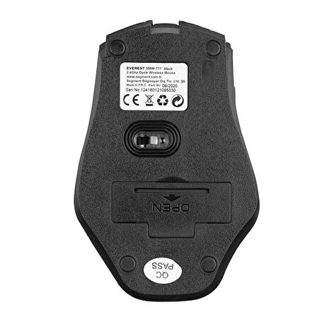 Everest SMW-777 Usb Siyah 2.4Ghz Optik Wireless Mouse