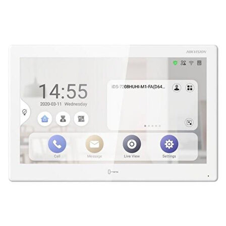 HIKVISION KH9510-WTE1(B) INTERCOM SİSTEMİ İÇ ÜNİTE WIFI 10.1"
