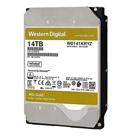 WD 14TB GOLD ENTERPRISE WD141KRYZ 512MB 7200RPM NAS GÜVENLİK DİSKİ