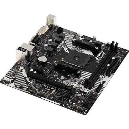 ASROCK B450M-HDV R4.0 DDR4 HDMI DVI PCIe 16X v4.0 AM4 mATX