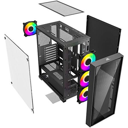 POWERBOOST PB-P711B GAMING MID-TOWER PC KASASI