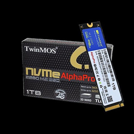 TWINMOS 1TB NVMe1TB2280AP 3600- 3250MB/s M2 PCIe NVMe Gen3 Disk