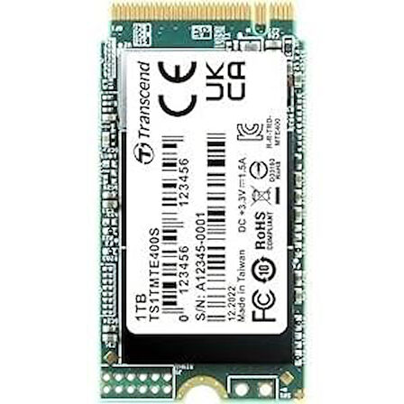 TRANSCEND 1TB TS1TMTE400S 2000-1700MB/s M2 2242 NVME GEN3 DİSK