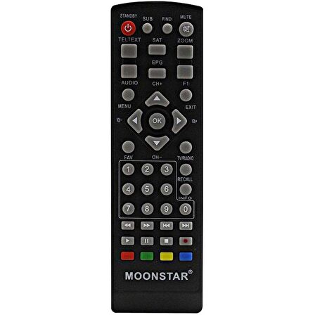 WEKO KR MOONSTAR DSR-6500 KEYKUBAT HD UYDU KUMANDASI (16671=11042)