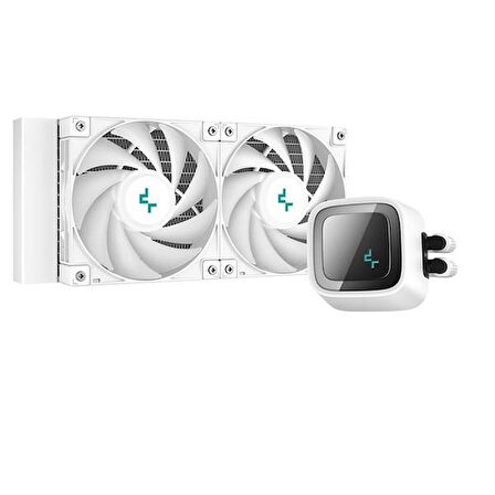 DEEPCOOL 240MM LS520-WH RGB SIVI SOĞUTMALI AM5-1700P İŞLEMCİ FANI BEYAZ