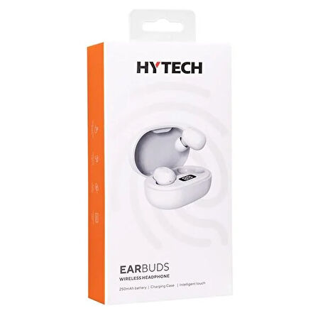 Hytech HY-TWS40 Beyaz Mobil Telefon Uyumlu Bluetooth TWS Mikrofonlu Kulaklık