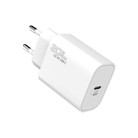 S-link SL-EC62PD PD lightning Kablolu 20W PD3.0/Quick Charge QC4.0 Hızlı Ev Şarj Adaptörü