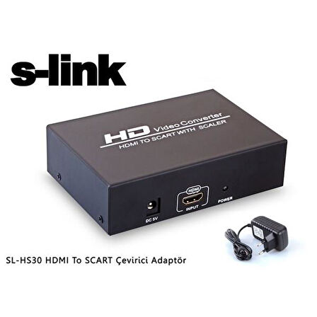 S-link SL-HS30 HDMI To SCART Çevirici Adaptör