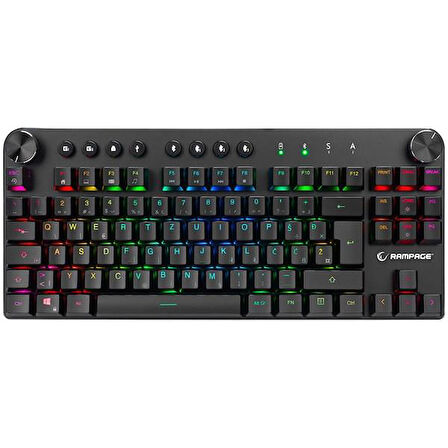 Rampage KB-RMW23 SCOUT Bluetooth RGB Led LC Layout Jixian Blue Switch Gaming Mechanical Keyboard