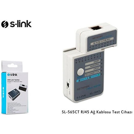 S-link SL-565CT RJ45 Ağ Kablosu Test Cihazı