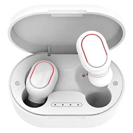 Asonic AS-TWS7S Beyaz Mobil Telefon Uyumlu Bluetooth TWS AirPods Mikrofonlu Kulaklık