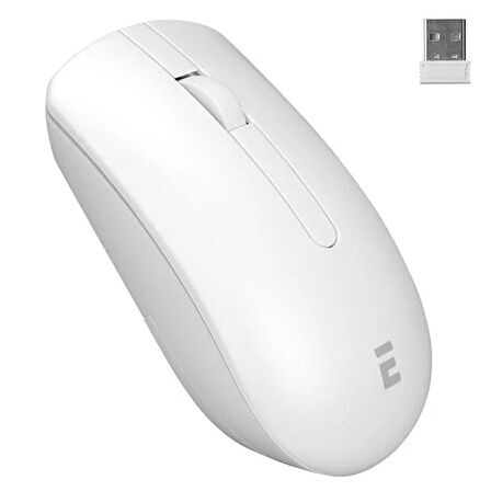 Everest KM-7500 Beyaz Kablosuz Q Multimedia Klavye + Mouse Set