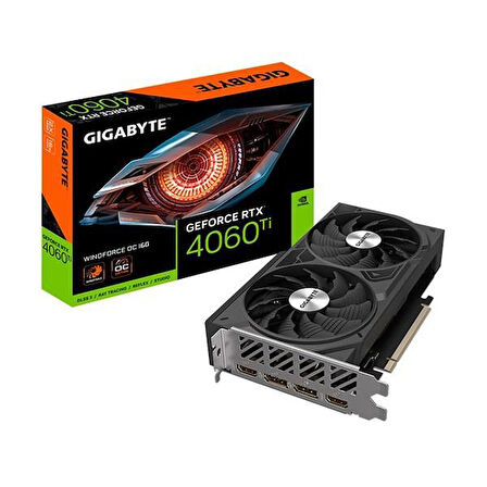 GIGABYTE 16GB RTX4060TI GV-N406TWF2OC-16GD GDDR6 HDMI-DP PCIE 4.0