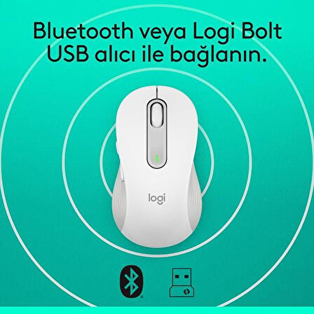 LOGITECH SIGNATURE M650 910-006238 KABLOSUZ MOUSE BEYAZ